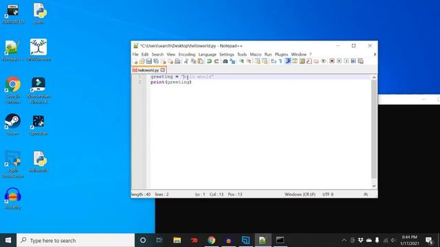 Hello World program in Python 3 (how-to)