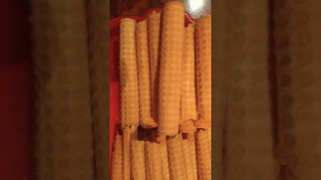 вафельные трубочки)))))) #кулинария трубочки смотреть онлайн
