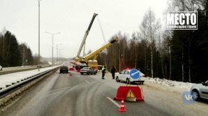 ДТП и упавшая автоцистерна на Советском тракте