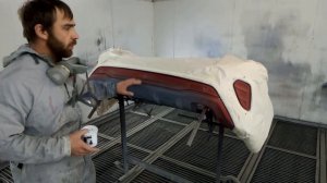 Покраска бампера. Покраска с подготовкой. Двойной покрас! ? часть 2