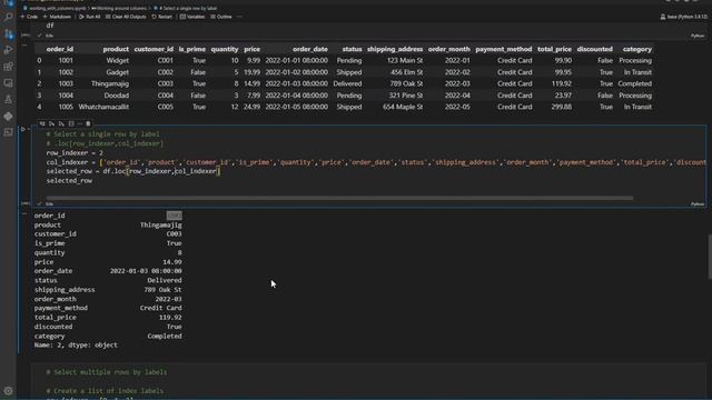 [04] Python Pandas Tutorial : Data Cleaning - Working with columns of Data Frame - Part3 [ .loc[]