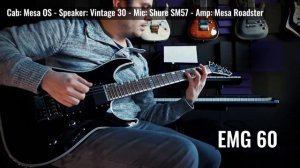 EMG 81 battles EMG 60 \\ Comparison of EMG active guitar pickups (METAL)