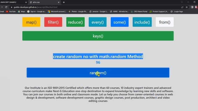 HOW TO CREATE RANDOM NUMBER IN JAVASCRIPT
