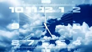 Часы Первого канала (+2) с 28-й секунды перед выпуском новостей (07:00, 17.04.2017)