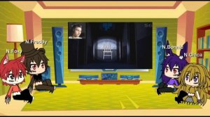 фнаф 4 реакция на Брайна играет в фнаф 4