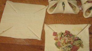 Хачапури с ветчиной и сыром