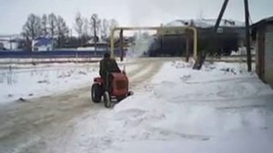 самодельный мини трактор с двигателем от оки