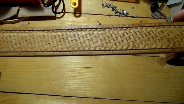 Ремень из натуральной кожи. Обзор. смотреть онлайн