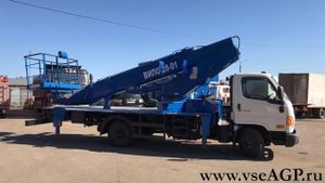 Обзор автовышки ВИПО 28-01 на шасси Hyundai HD78! Осмотр и запуск установки.