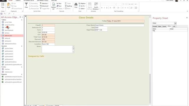 Microsoft Access Video 6 Tab Order and Sections смотреть онлайн
