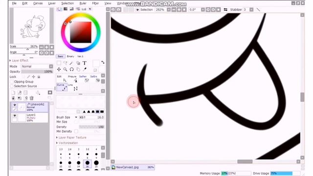 Рисуем векторный рисунок | Рисуем милую свинку в Paint Tool SAI | SKDK Paint SAI смотреть онлайн