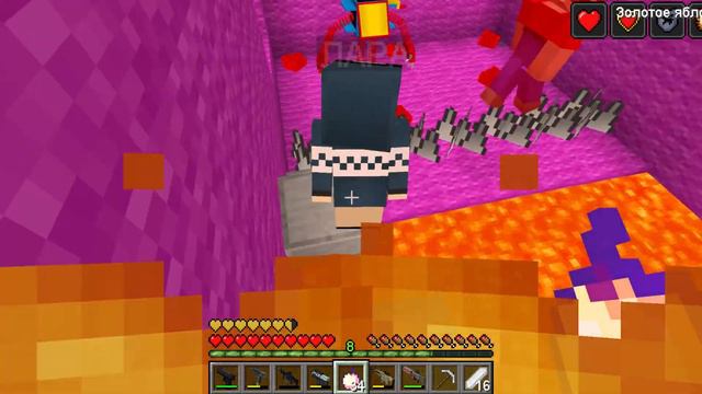 2 НУБА И ДЕВУШКА ПРО НАШЛИ НОВЫЕ ЛАБИРИНТЫ К МОНСТРАМ В МАЙНКРАФТ | Глазастая Морда смотреть онлайн