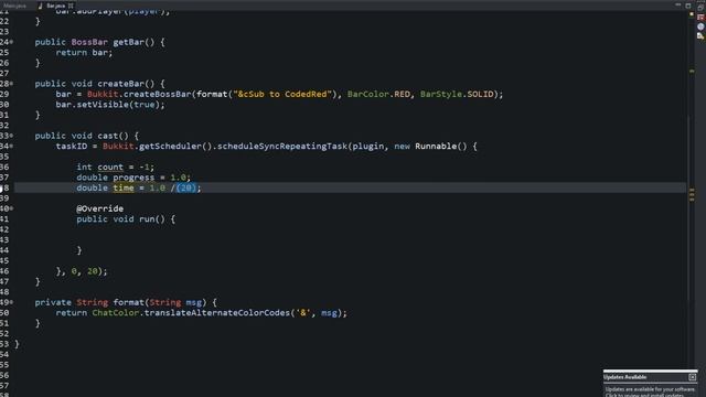 How to make a Spigot 1.15 plugin Ep25 BossBars