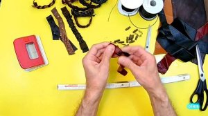 DIY Как сделать браслет из кожи своими руками легко и просто!