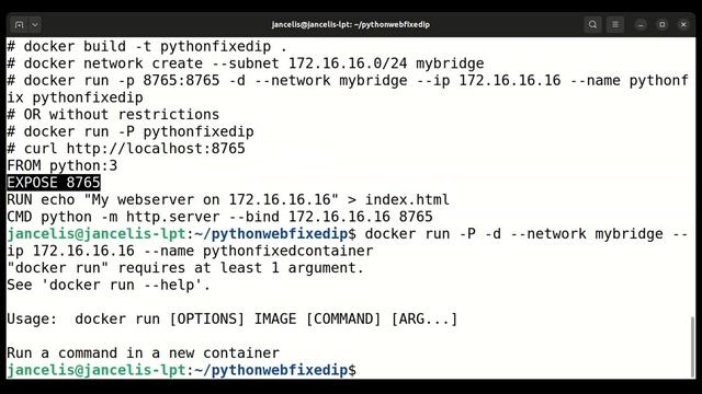 demo docker fixed ip fixed ports fixed name смотреть онлайн