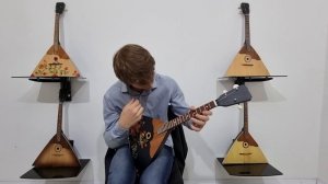 Balalaika 3 strings Prima Handpainted Classic Balalaika Musical instrument, Musical Workshop Harmon