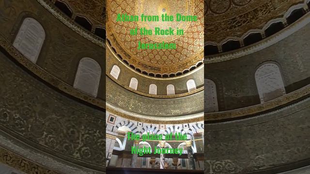 Athan at the Dome of the Rock in Jerusalem.  #jerusalem #amazing #history