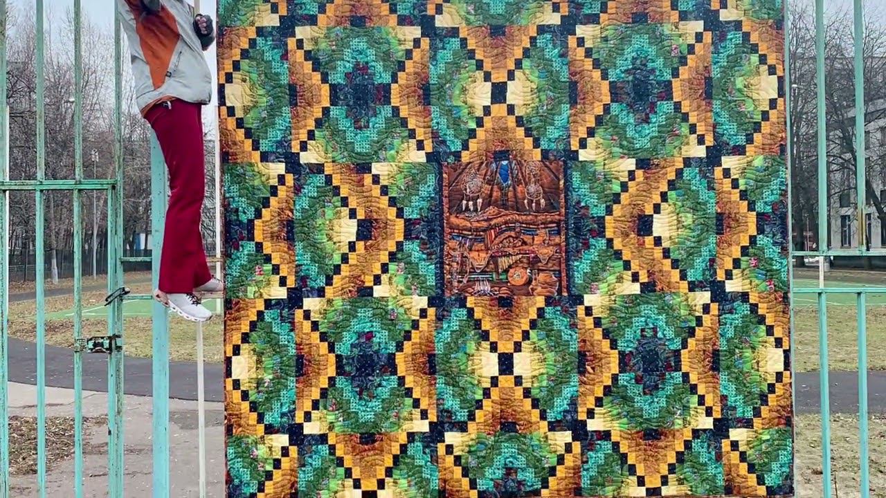 Как сфотографировать одеяло размером 260 на 260 см? #diy #лоскутноешитье #patchwork