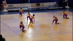 Спортивная аэробика, 7-ка. Дети 7 лет. Омск 10.02.2018.