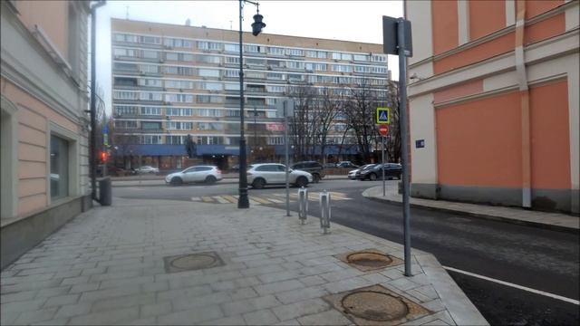 Москва. Прогулка по Мансуровскому переулку (Mansurovskiy Lane) 04.03.2020