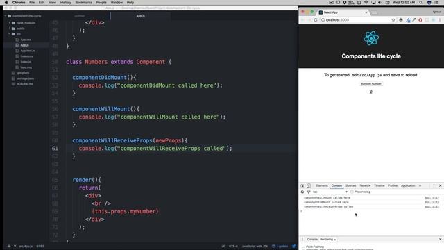 Components life cycle part 2 Reactjs with ES6 #16 смотреть онлайн