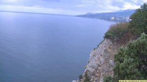 Старинный маяк на мысе Ай-Тодор в Гаспре, Ялта Крым. Lighthouse on the cape Ai-Todor, Yalta Crimea.