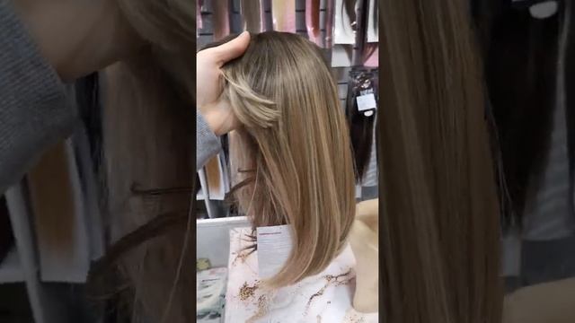 Парик из моно-волокна с чёлкой, стрижка удлинённое прямое каре смотреть онлайн