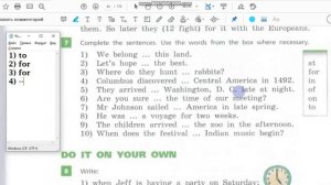 Unit 4, Step 8, Ex. 7 / ГДЗ. 6 класс. Учебник Rainbow English. 2 часть