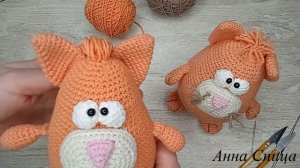 Как сделать УСЫ и ПРИЧЁСКУ вязаным игрушкам Amigurumi.  Мастер класс. Усы коту Рыжику амигуруми.