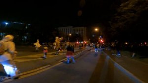 Костюмированная покатушка 2022! Катание на роликах по ночному городу Москва 2022. Роликовые коньки!