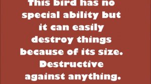 Angry Birds-Big Red Bird information