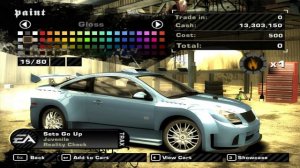 Need for Speed Most Wanted 2005 TUNING | Chevrolet Cobalt SS |