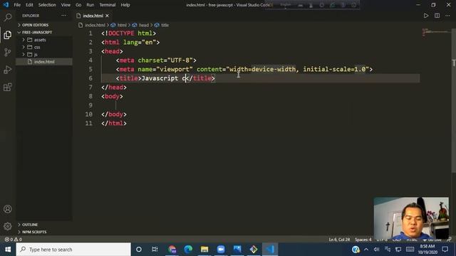 JAVASCRIPT TUTORIAL FOR BEGINNERS|HOW TO CREATE JS FILE, CONNECT WITH HTML FILE & RUN IT? PART-004