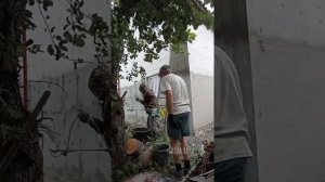 Штукатурим фасад. Наносим "шубу" на эппс.