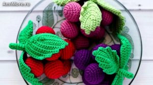 Амигуруми: схема Гроздь винограда. Игрушки вязаные крючком - Free crochet patterns.