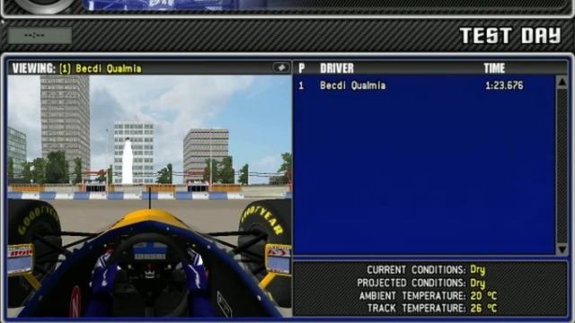 F1 Novo First Lap On Layout Circuit Track Circuitos Mod Formula 1 F1C Racing F1 Challenge 99 02 Wor