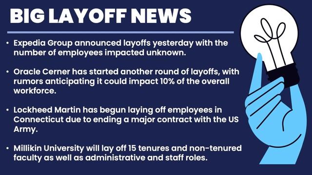 LAYOFF NEWS: Expedia Group Announced Layoffs, Oracle Cerner Has Started Another Round Of Layoffs смотреть онлайн