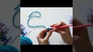 Двойная цепочка крючком. Вязание крючком. Вязание крючком для начинающих.mp4