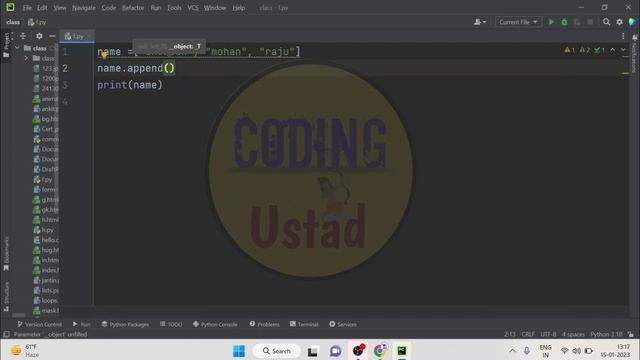 How to add list item in python list| Append list in python смотреть онлайн