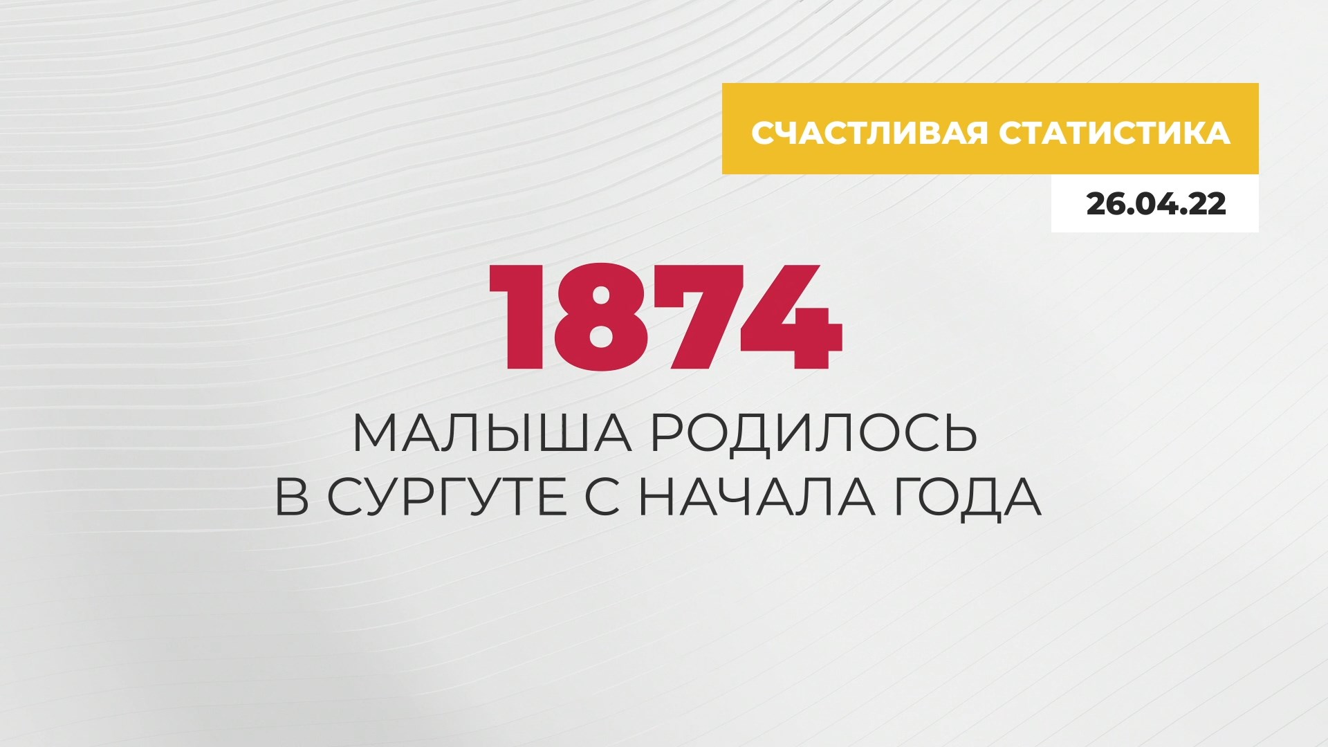Счастливая статистика Сургута. 26.04.2022