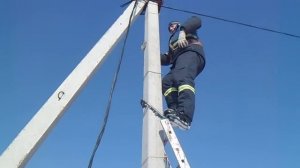 Подъем на опору