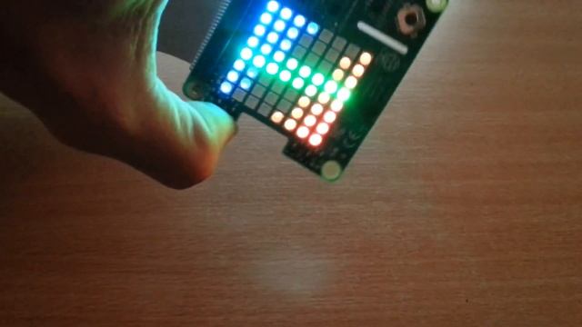 Demo of Raspberry 2 with Sense Hat and custom compass script смотреть онлайн