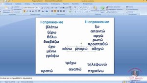 Спряжение глаголов. Введение - Συζυγίες ρημάτων. Εισαγωγή
