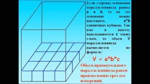 Объем прямоугольного параллелепипеда. Математика 5 класс