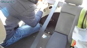Как снять задний правый ремень безопасности Nissan Almera N16
