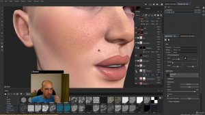 16. Adjusting the head in Marmoset. Материалы