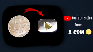 Сделал КНОПКУ YouTube из МОНЕТЫ! Как сделать кнопку ютуб своими руками | DIY