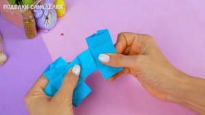 Как сделать Оригами Часы с потайной коробочкой из бумаги Лайфхаки для школы