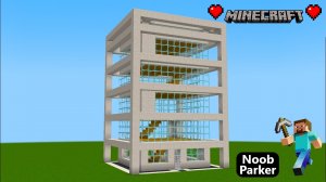 Майнкрафт - как построить лёгкую современную башню, minecraft.