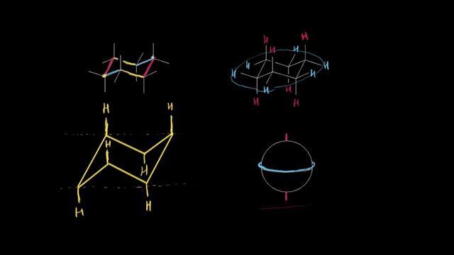 Kreslo konformatsiyasini chizish | Alkanlar, sikloalkanlar va funksional guruhlar | Kimyo смотреть онлайн